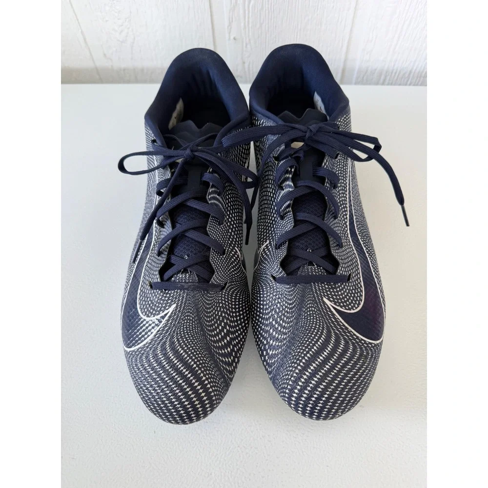 Nike Vapor Edge Football Cleats Men's Size 15 College Navy White